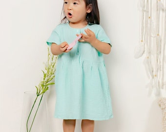 Cutie Pie Cotton Dress // Baby & toddler Short sleeves dress// Baby Girl dress// Toddler dress// toddler summer dress// Made in USA