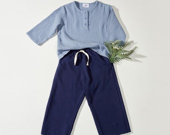 Gender neutral kids top and pant set | Kids summer set | Boy outfit | Girl outfit