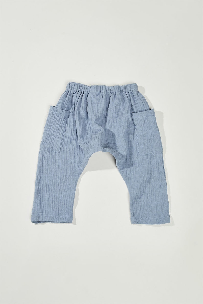 The Muslin Trouser // Toddler Muslin Pant // Kids Muslin Pant// Unisex Pant // Harem Pant image 7