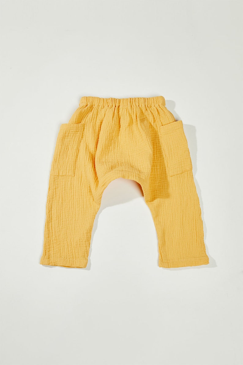 The Muslin Trouser // Toddler Muslin Pant // Kids Muslin Pant// Unisex Pant // Harem Pant image 5