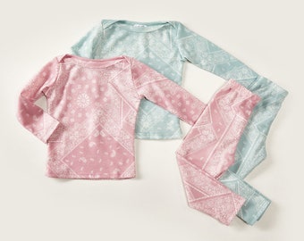 Bandana Print Lounge Set: Toddler & Kids, Made in USA