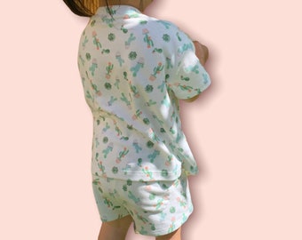 Cactus Print Baby Shorts: Soft Summer Playtime Shorts - Made in USA