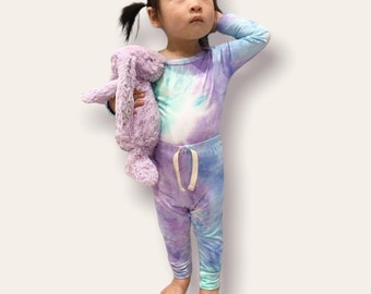 Baby,Toddler& Kids basic Long sleeve set //  Lounge Set // Toddler Pajama set// Tie dye kids pajama Set // baby shower gift // Made in USA
