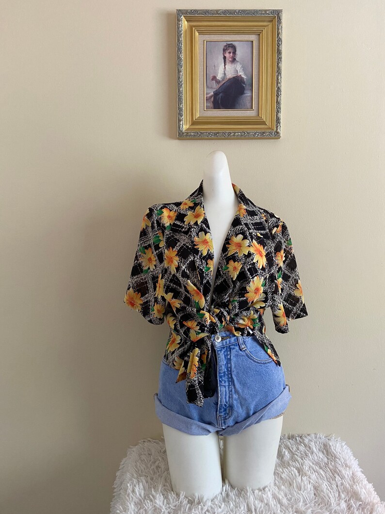 Vintage Floral Blouse