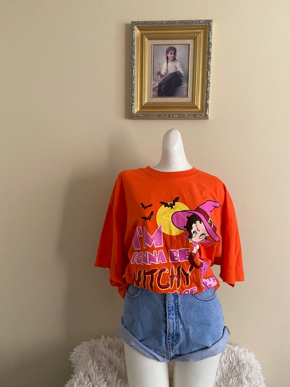 Vtg Halloween Betty Boop T-Shirt