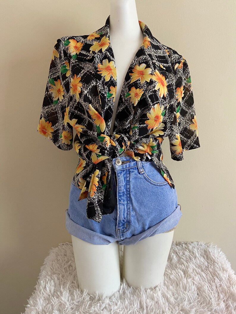 Vintage Floral Blouse