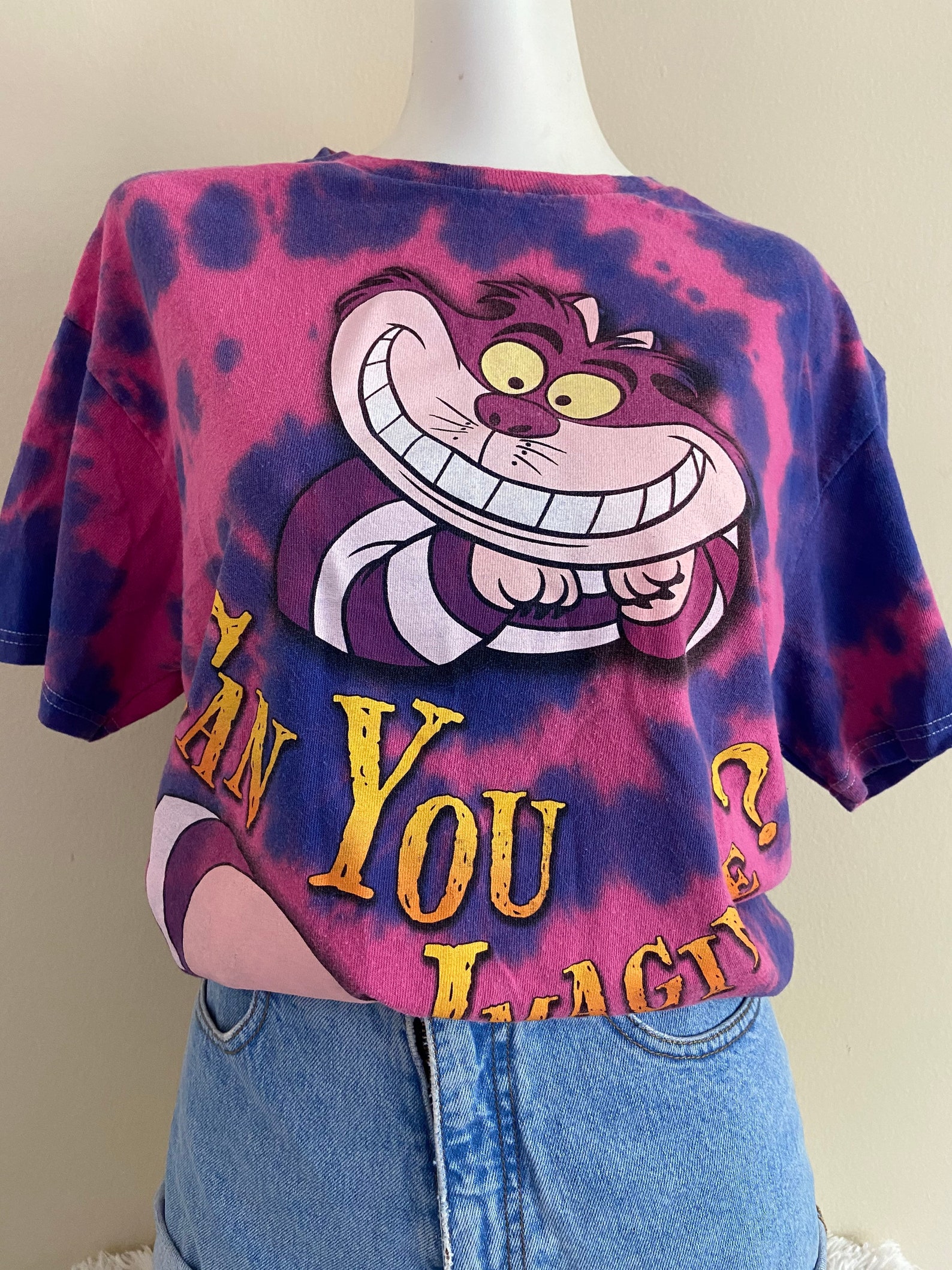 alice in wonderland tie dye t shirt