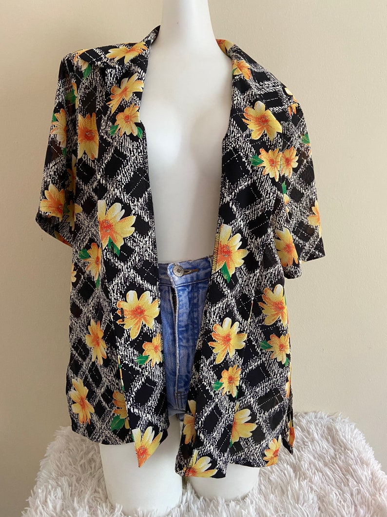 Vintage Floral Blouse