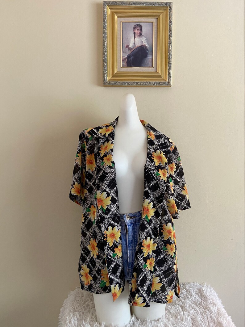 Vintage Floral Blouse