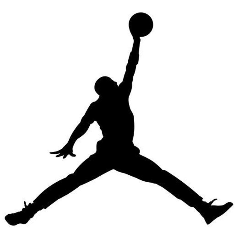 Michael Jordan Jumpman Air Laptop Vinyl Decal Macbook Sticker image 1