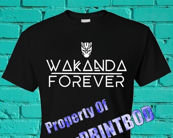 Wakanda Forever with Mask T-shirts