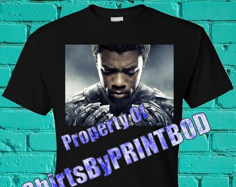 Chadwick Boseman Black Panther T-shirts