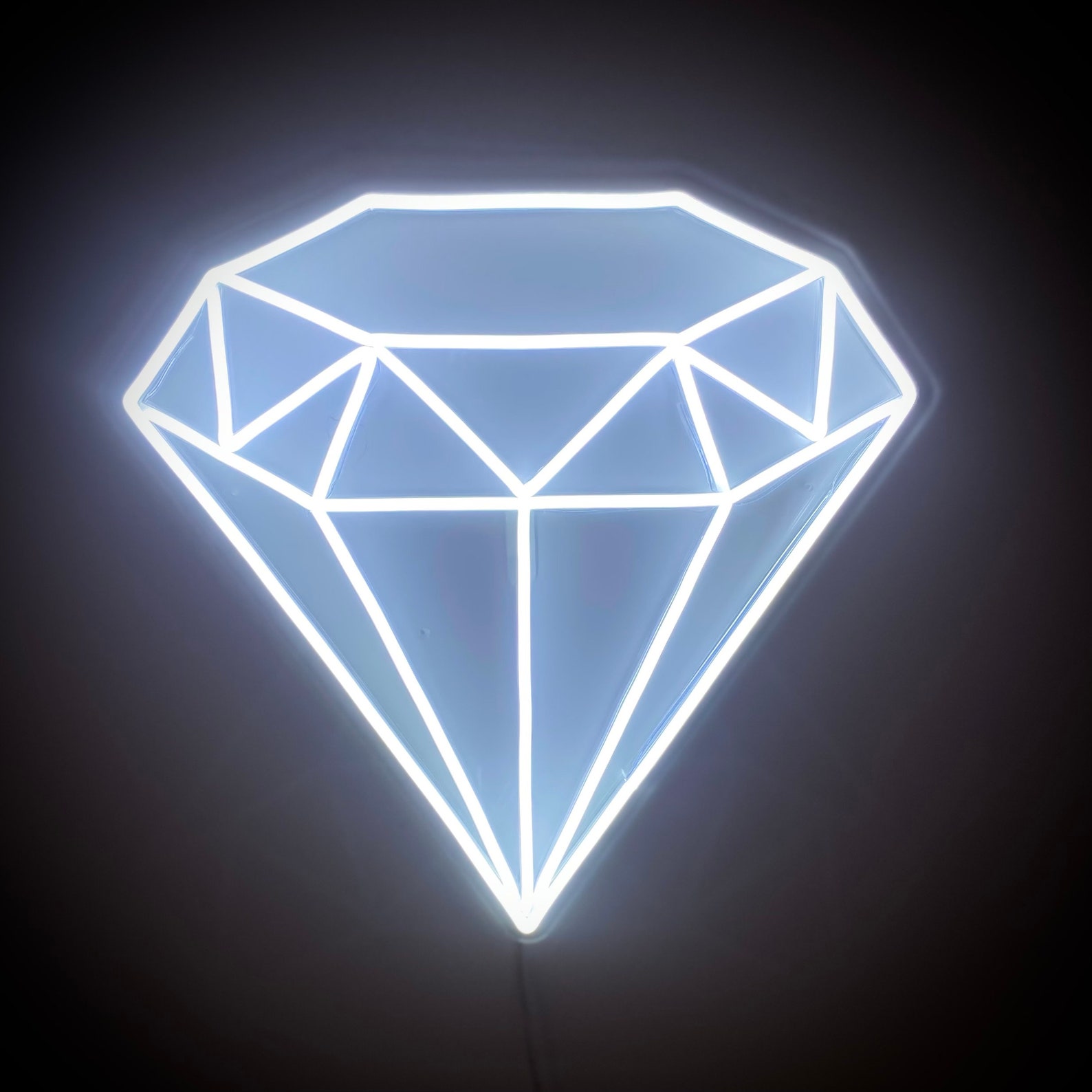 Diamond Custom LED Neonstyle Picture Sign Etsy UK
