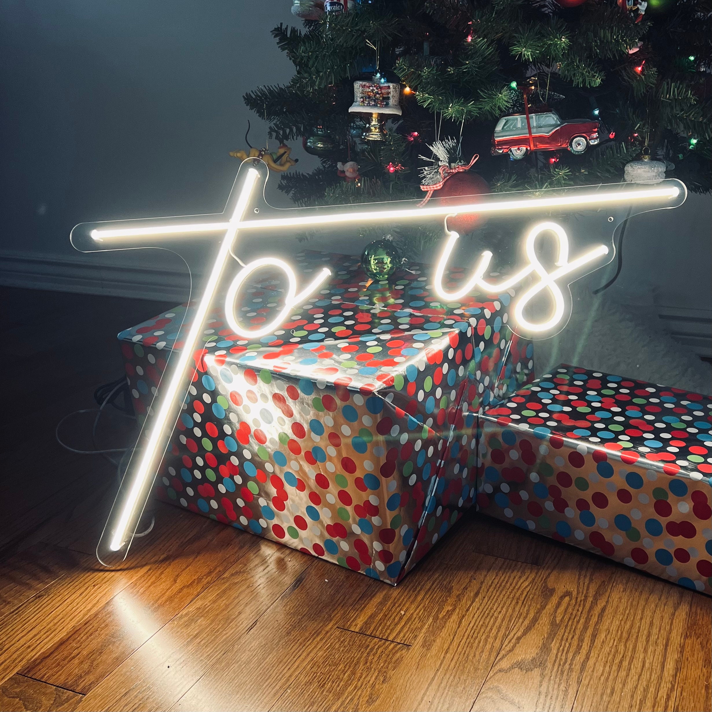 LED Neon Wedding Sign to Us Custom Neon Sign Neon Sign Etsy