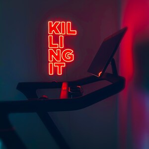 KILLING IT - Custom LED Neon-Style Home Gym Sign