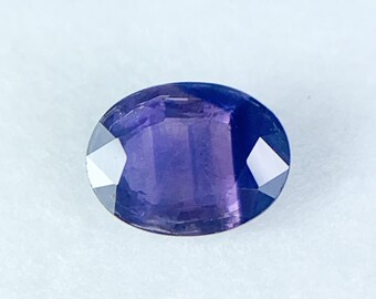 1.34ct Natural Purple Sapphire Loose Gemstone Oval 8x6mm (video available)