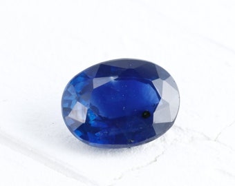 8x6mm, Natural Blue Sapphire, Loose Gemstone, 1.66CT, Oval