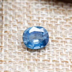 1.59CTS, Natural Blue Sapphire Gemstone, 8x7mm - September Birthstone, Loose Gemstone, Precious Stone