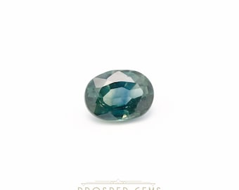 1.25 CT, Natural Parti Sapphire, Loose Gemstone, Oval 7x5mm - Loose Sapphire, September Birthstone, Bi-Color Sapphire, Tri-color Sapphire