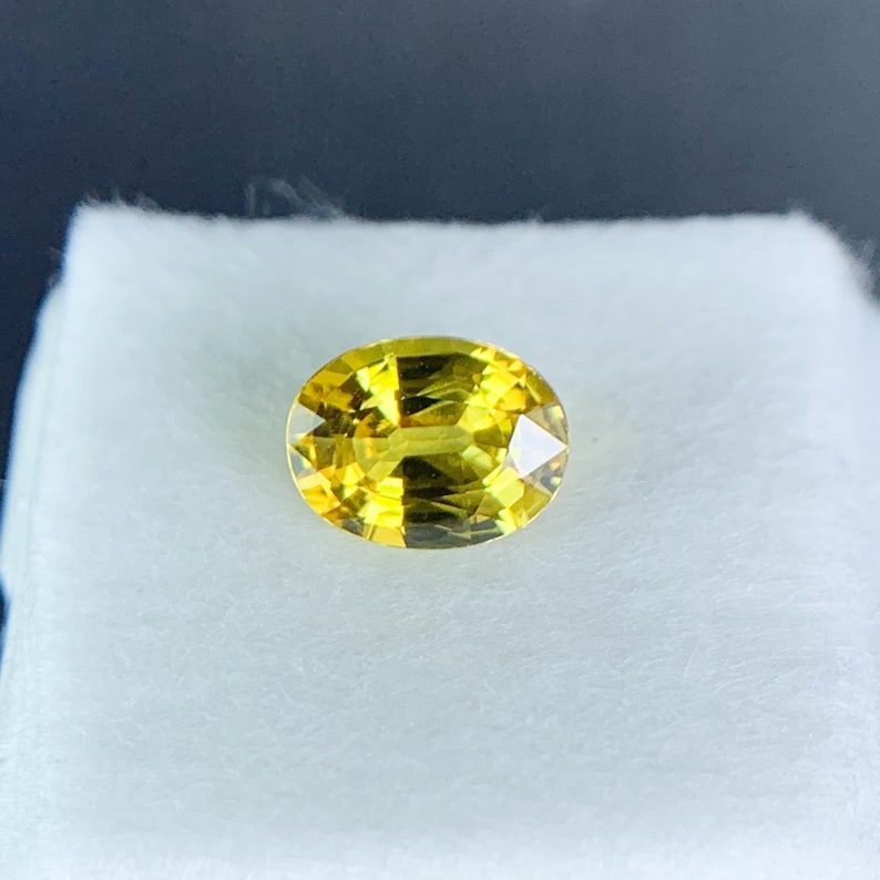 16ct Natural Yellow Sapphire Loose Gemstone Oval 8x6mm Video Etsy