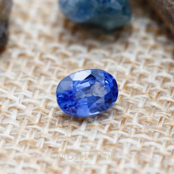Natural Ceylon Blue Sapphire Gemstone, Oval Sapphire