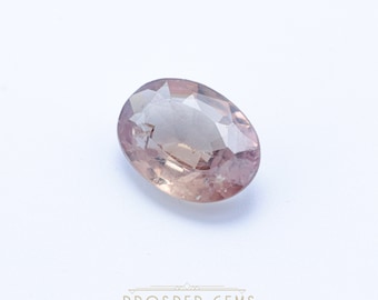 0.75cts, Natural Padparadscha Sapphire Gemstone, 7x5mm, Oval Cut - September Birthstone, Precious Stone