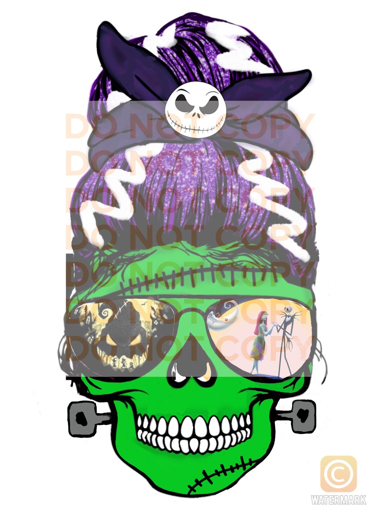 DIGITAL FILE | Nightmare Before Christmas Skull Mom - Etsy
