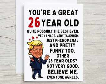 26th Birthday Card 26th Birthday 26th Birthday Gift Happy - Etsy 26th Birthday Card 26th Birthday 26th Birthday Gift Happy - Etsy