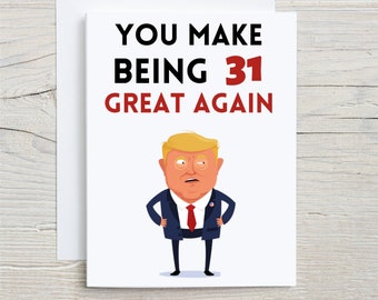 Best 31st birthday card, 31st birthday, Greeting Card, Funny Bday Card, 31st birthday gift,birthday card, happy birthday card, 31 Years old