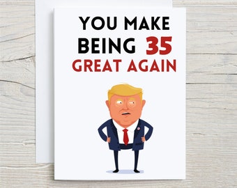 Funny 35th Birthday Card, 35th Birthday Card, 35 Year Old Birthday Card, Card For 35 Year Old, Turning 35 Card, Rude 35th Birthday Card