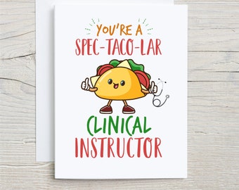 clinical instructor, nurse appreciation, medical thank you, nursing instructor, clinical gift idea, instructor gift, funny clinical gift