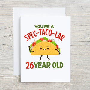 Spectacolar 26 Year Old, Funny 26th Birthday Card, 26th Bday Card, 26 Year Old Birthday Card, 26th Birthday Gift, Bday Card For 26 Year Old