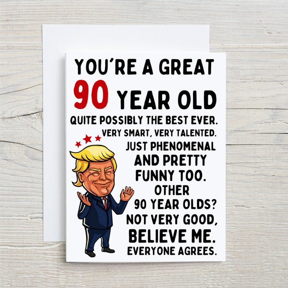 90th birthday card, 90th birthday gift, 90th birthday, birthday card, handmade card, greeting card, funny birthday card, happy birthday gift