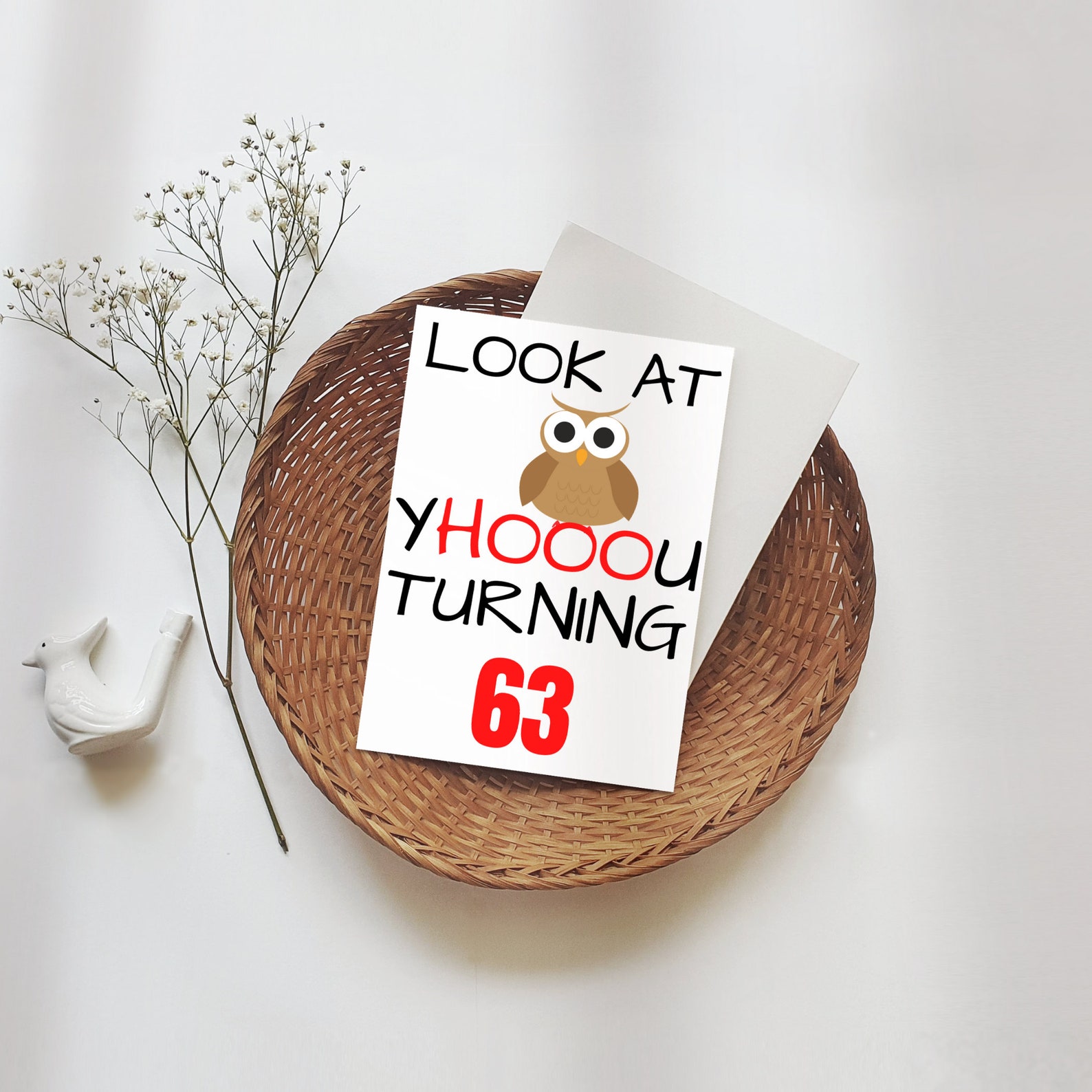 63rd Birthday Card, Funny 63rd Birthday Card, 63rd Birthday Gift Idea ...