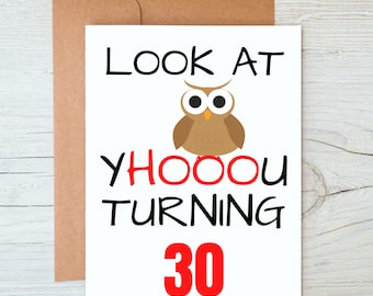 30a tarjeta de cumpleaños, divertida tarjeta de cumpleaños 30, idea de regalo de cumpleaños 30, feliz 30 cumpleaños, tarjeta de cumpleaños feliz, cumplir 30 años, para 30 años de edad