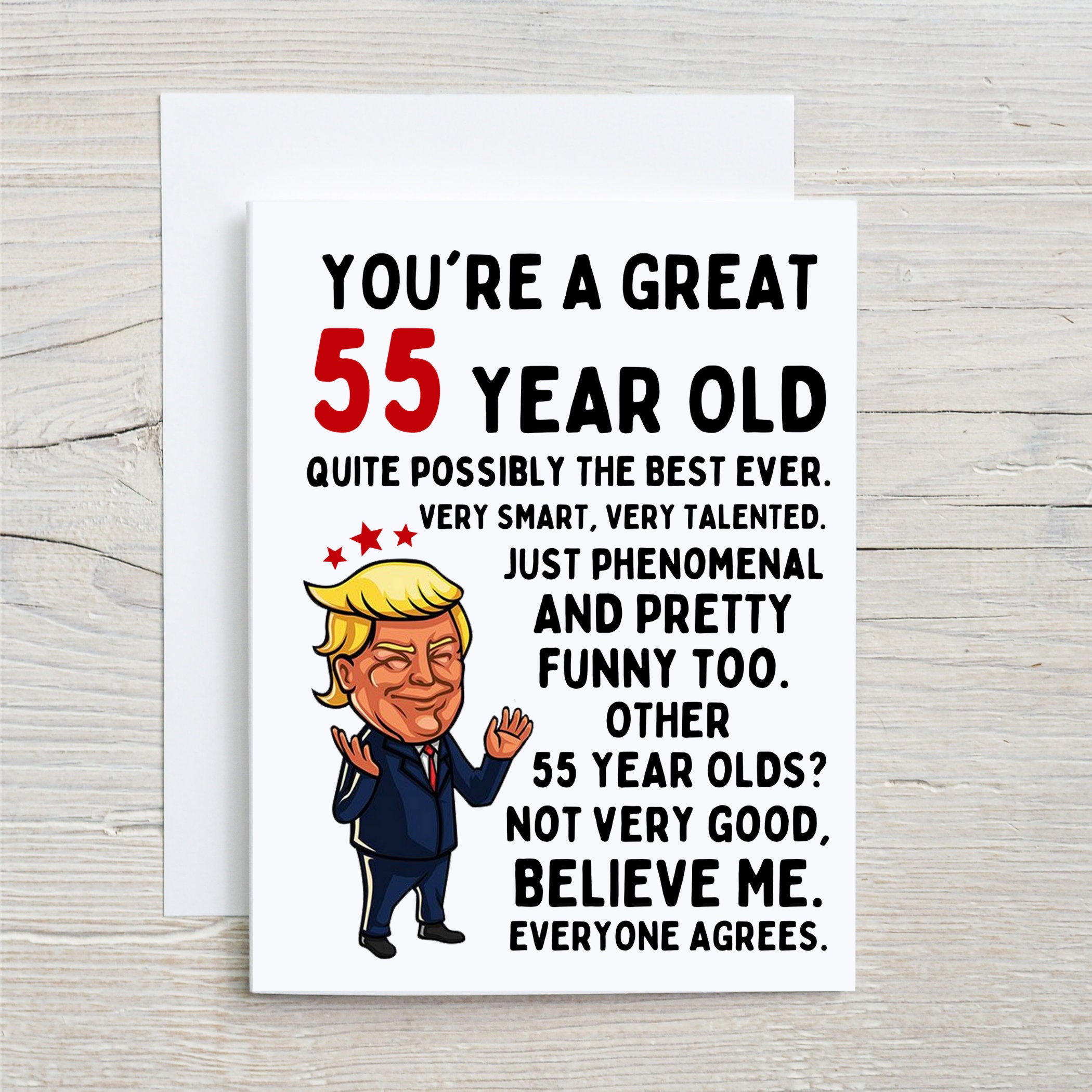 55th Birthday Card 55th Birthday Gift 55th Birthday - Etsy