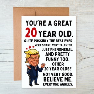 Drôle de carte d’anniversaire 20e, carte de 20e anniversaire, 20e anniversaire, carte de 20 ans, carte de joyeux anniversaire, cadeau du 20e anniversaire 20 ans, cartes