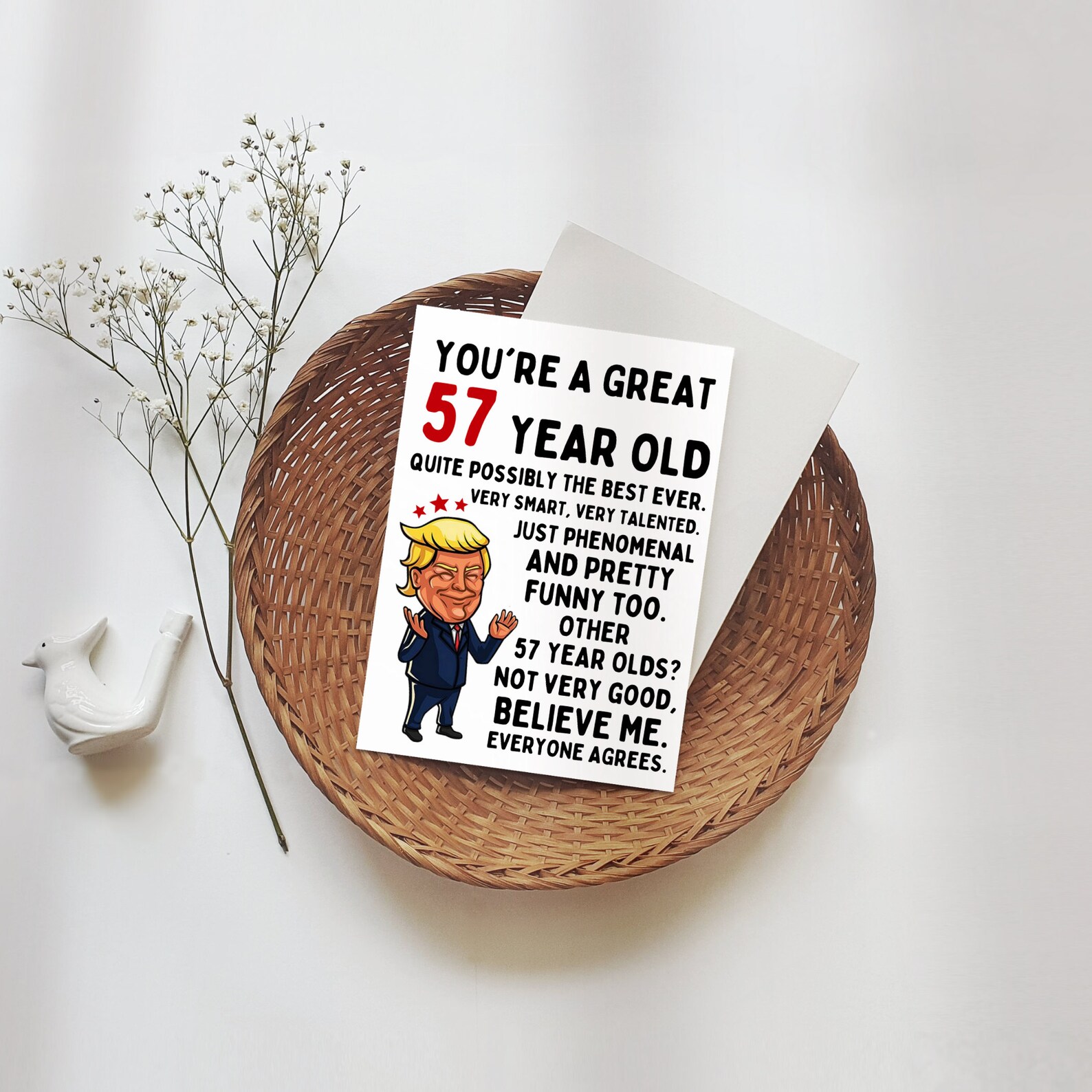 57th Birthday Card, 57th Birthday, 57th Birthday Gift, Happy 57th ...