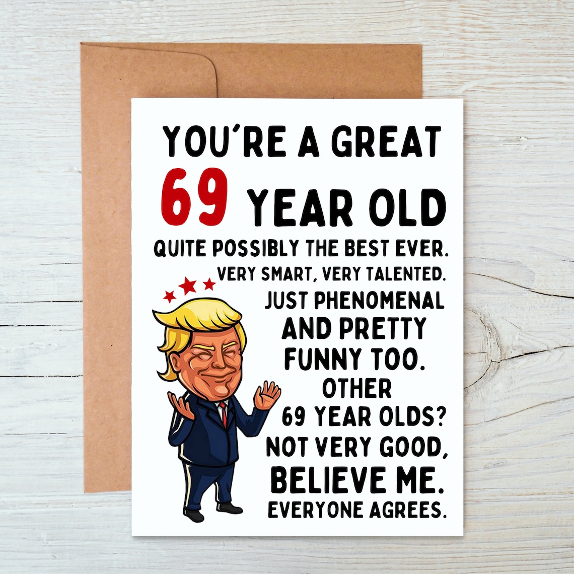 69th birthday card 69th birthday gift 69th birthday | Etsy