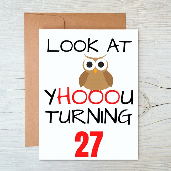 27th Birthday Card Funny 27th Birthday Card 27th Birthday - Etsy 27th Birthday Card Funny 27th Birthday Card 27th Birthday - Etsy