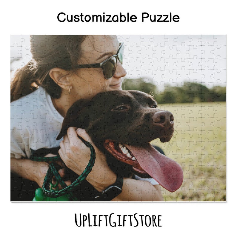 Personalized Puzzle, Custom Puzzle Text, Anniversary Gift, Wedding Gift, Custom Photo Jigsaw Puzzle, Gift for Him image 6