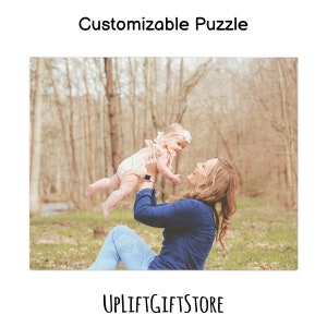 Personalized Puzzle, Custom Puzzle Text, Anniversary Gift, Wedding Gift, Custom Photo Jigsaw Puzzle, Gift for Him image 4