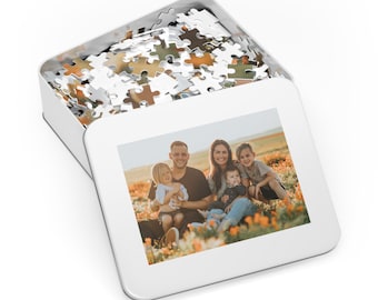 Personalized Puzzle, Custom Puzzle Text, Anniversary Gift, Wedding Gift, Custom Photo Jigsaw Puzzle, Gift for Him