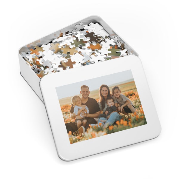 Personalized Puzzle, Custom Puzzle Text, Anniversary Gift, Wedding Gift, Custom Photo Jigsaw Puzzle, Gift for Him