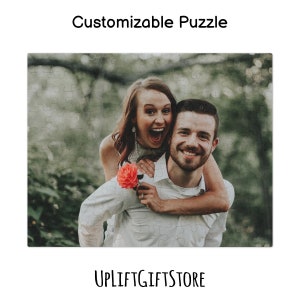 Personalized Puzzle, Custom Puzzle Text, Anniversary Gift, Wedding Gift, Custom Photo Jigsaw Puzzle, Gift for Him image 5