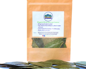 Dried Organic Jamaican Soursop Leaves