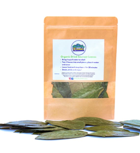 Dried Organic Jamaican Soursop Leaves