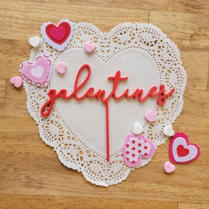 Galentines Cake Topper | Galentines Party Decoration | Valentines Cake Topper | Valentines Galentines