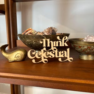 Think Celestial Ornament | LDS Ornament | Gift for Young Women | Gift for Relief Society | Think Celestial Reminder
