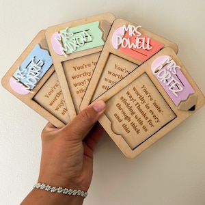Sticky Note Holder Teacher Gift | Personalized Teacher Gift | Unique Teacher Gift
